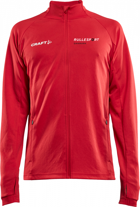 Craft - Rd Evolve Shirt W. Zip Junior - Röd
