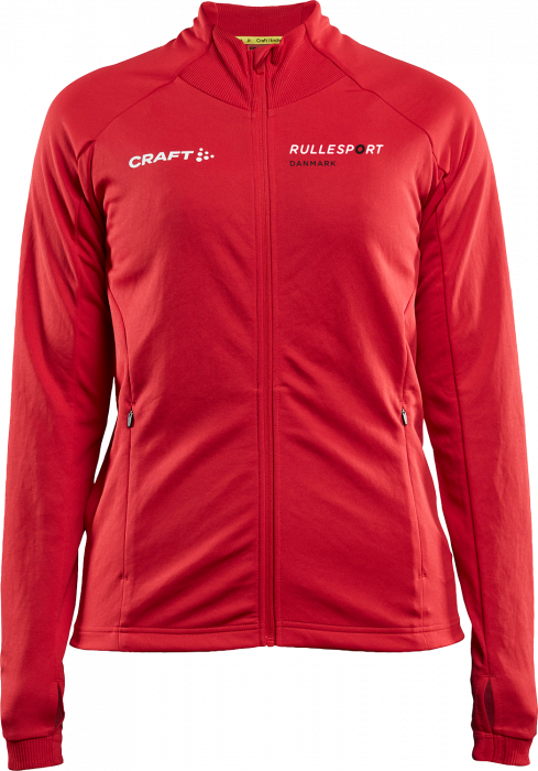 Craft - Rd Evolve Shirt W. Zip Woman - Czerwony