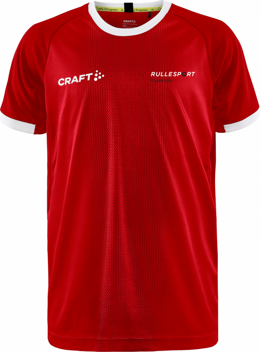 Craft - Rd Trænings T-Shirt Herre - Rød & hvid